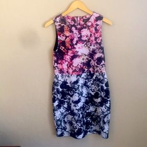 Top shop flower print dress size 8